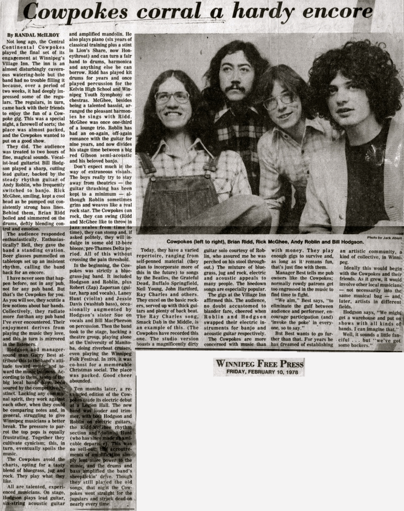 Newspaper Article February 1978