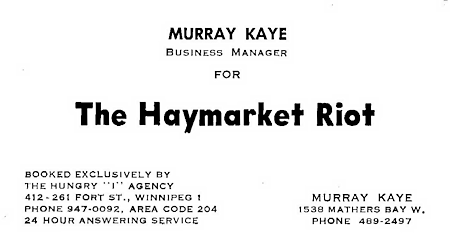 Haymarket Riot
                              Business Card