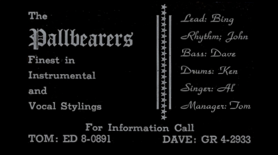 The
                              Pallbearers Business Card